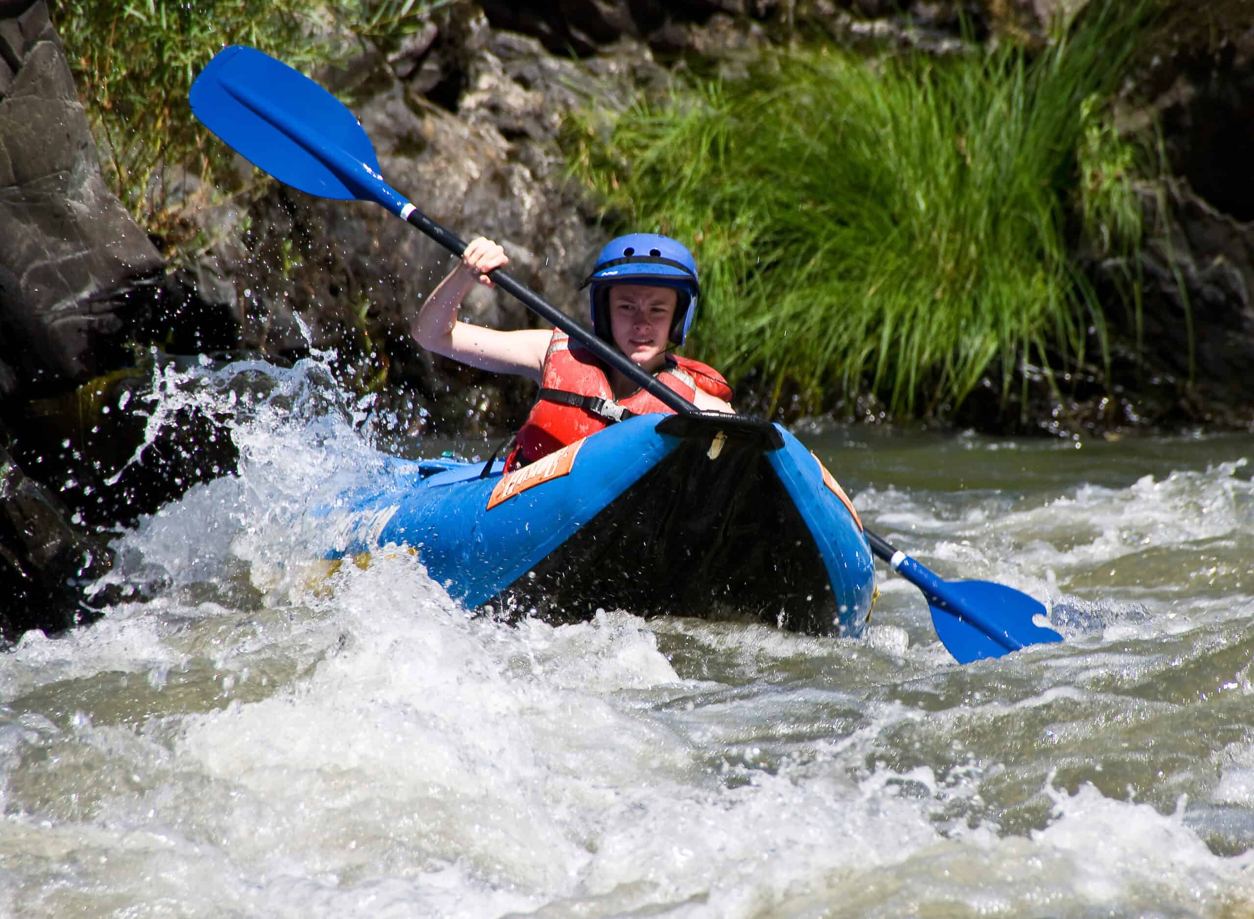 Rafting through whitewater on the Wild and Scenic Rogue River