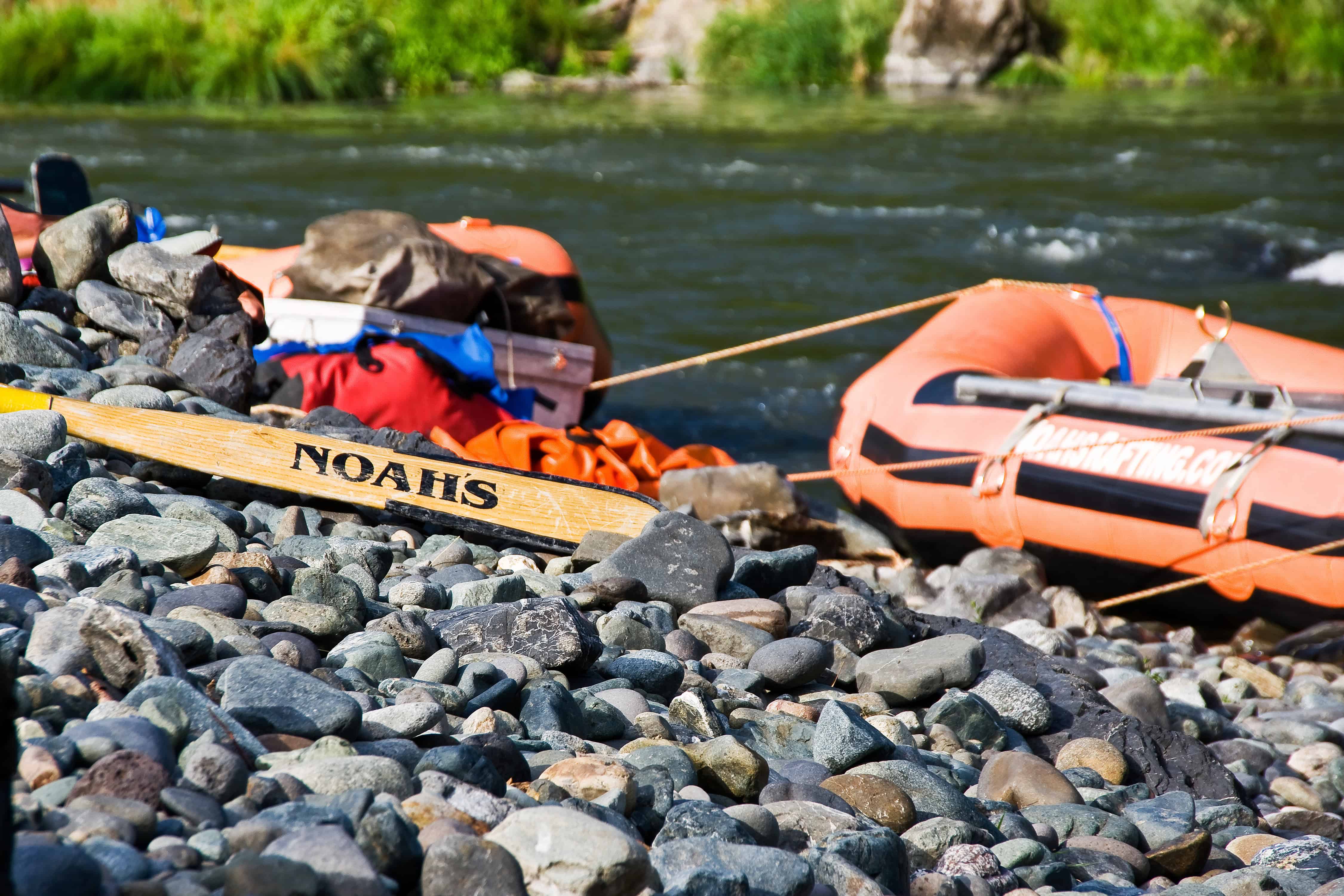 Riverside camping on the Rogue River