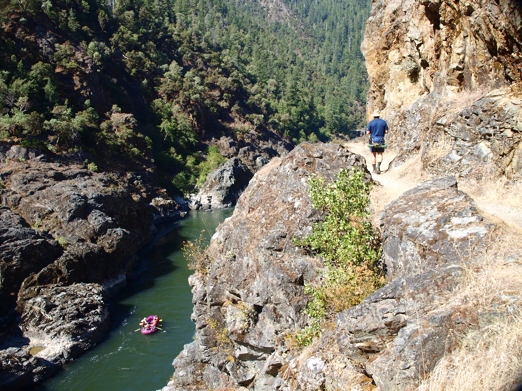 Rogue River Rafting and hiking. Raft supported hiking trips